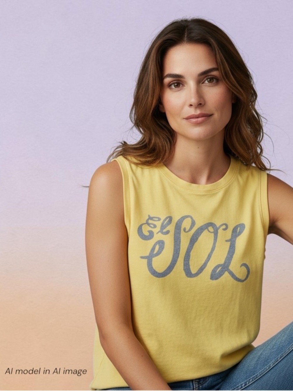 Mother Shirt Womens Small Yellow Strong and Silent Type Tank Top Eso El Sol RARE